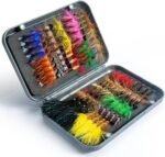80 pcs YDIUDL 3rd Gen Fly Fishing Flies Kit - Hand-Tied Dry Flies for Trout, Bass, Salmon, Panfish - Delicate Lifelike Shapes, Lures for Freshwater Fly Fishing in Rivers & Lakes - Image 2