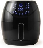 Air Fryer 6.5 QT Extra Hot Air Fryer for Crispy Cooking Bake Roast Nonstick High Gloss Black Finish Perfect for Healthy Meals Kitchen Appliance - Image 2