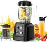 Blender for Smoothies, Professional Countertop Blenders with Self Cleaning, Ice Crush & Frozen Fruits, Dishwasher Safe Jar, 6 Blades for Silky Shakes and Drinks - Image 2