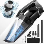 Blestan Handheld Vacuum Cordless Portable Car Vacuum with LED Light, High Power Suction, 3 in 1, Lightweight Rechargeable Hand Vacuum, Hand Held Vacuum Cleaner for Car Home Office, Pet Hair, Black - Image 2