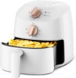 COMFEE' 2.2 Quart Compact Digital Air Fryer with Touch Screen, 360-Degrees Hot Air Circulation, Ceramic Basket, and 4 Cooking Presets - Image 2