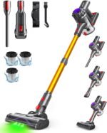 Cordless Vacuum Cleaner, 450W 40KPA Vacuum Cleaners for Home, 45 Mins Lightweight Stick Vacuum with LED Display, Anti-Tangle, Rechargeable Battery Vacuum for Carpet,Pet Hair,Hardwood Floor - Image 2