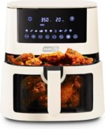 DASH 7qt Clear View Digital Air Fryer - Cream - Image 2