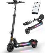 ECOROAD Electric Scooter Adults ES4/ES6, 800/1000W Motor & 25/31MPH Portable E-Scooter, 25/31 Miles Range, 8.5/10" Off-Road Pneumatic Tires, Dual Suspension & Brakes System, RGB Lights & APP Control - Image 2