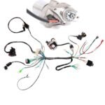Electrics Wire Loom 2 Coil Stator CDI Wiring Harness + 2 Bolt Starter Motor for 50cc 70cc 90cc 110cc 125cc Taotao Roketa Coolster SSR Apollo ATV Buggy Go Kart 4 Wheelers Pit Dirt Bike Quad - Image 2