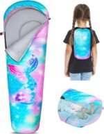 FIOBEE Kids Sleeping Bag for Girls Boys 3 Season Warm & Cool Weather Youth Camping Sleeping Bags with Backpacking Bag Waterproof for Traveling Hiking Indoor Outdoor Camping Essentials - Image 2