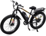 Fat Tire Electric Bike for Adults, 1500W Peak Motor，Max 28MPH/60Miles Long Range，Ebike with Adjustable Front Suspension and Dual Braking System，26''*4'' All-Terrain Electric Bicycle, UL 2849 Certified - Image 2