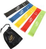 Fit Simplify Resistance Loop Exercise Bands with Instruction Guide and Carry Bag, Set of 5 - Image 2