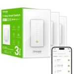 GHome Smart 3 Way Dimmer Smart Switch Can Work Separately Or Work with Traditional 3-Way Switch, Compatible with Alexa, Google Assistant, Neutral Wire Required, 2.4GHz WiFi Only, FCC Certified, 3 Pack - Image 2