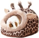 Guinea Pig Rat Bed Hideout for Rat Bearded Dragon Hedgehog Ferret to Sleep and Hide, Guinea Pig Cage Accessories Habitat Décor (Large, 2.Giraffes) - Image 2