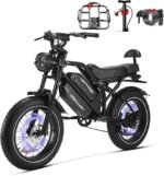 HAPPYRUN Electric Bike for Adults,2000W 48V38Ah Detachable Dual Battery Ebike for Adults 85+ Mile 36MPH Top Speed E Bike All Terrain 20" Fat Tire Electric Dirt Bike G70 - Image 2
