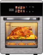 HOMLOVE 18QT Large Air Fryer Oven with Touch Screen Display, 10-in-1 Air Fry, Roast, Bake, Broil, Dry, Frozen, Proof Combo with Window, Family-Size, Multi-Function, Healthy Cooking 120V - Image 2