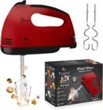 Hand Mixer Electric Handheld – 7 Speed Ultra Power Electric Mixer Handheld (Red) - Image 2