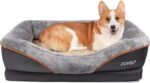 JOYELF Medium Memory Foam Dog Bed Orthopedic Dog Bed & Sofa with Removable Washable Cover and Squeaker Toy as Gift - Image 2