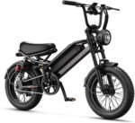 Jasion YR16 Electric Bike for Teens Adults, Peak 1000W Electric Bicycle 28 MPH, 48V 12.5AH Battery Dirt Bike with Dual Suspension & Cruise Control, 16" Fat Tire 55 Miles Moped EBike Fit Teenagers - Image 2