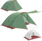 KAZOO 2／4 Person Camping Tent Outdoor Waterproof Family Large Tents 2/4 People Easy Setup Tent with Porch Double Layer | Outdoor, Waterproof, Family, Large, Tents, Easy Setup, with Porch, Double Layer - Image 2