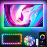 KSIPZE LED Lights for TV, 16.5ft TV led Backlight for 45-75 Inch TVs RGB TV Backlight Behind Music Sync Smart APP & Button Control TV LED Strip Lights USB Powered for Bedroom/Gaming - Image 2
