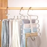 Kalimdor Pants Hangers 2 Pack Space Saving Metal Closet Organizer,Clothes Pants Hangers,Anti-Slip Design,Closet Organizers and Storage for Pants Jeans Skirts Scarf Legging - Image 2