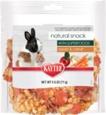 Kaytee Natural Snack with Superfoods For Pet Guinea Pigs, Rabbits, Hamsters, and Other Small Animals, Apple & Carrot, 2.5 Ounces - Image 2