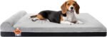 Laifug Orthopedic Memory Foam Extra Large Dog Bed with Pillow and Durable Waterproof Liner with Removable Washable Cover and Smart Design (Large (40" x 25" x 5.5"), Slate Gray) - Image 2
