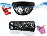 Little Fish Hammock and Little Fish Swimming Tunnel 2-Piece Set Aquarium Small Animal Animal Toys (Black) - Image 2
