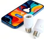 LoraTap Smart Wi-Fi Light Bulb Socket Adapter, Voice for Alexa/Google, Smart Life App Group & Timer, 60W Max, Incandescent Compatible, E26/E27, 2 Pack - Image 2