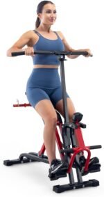 Marcy Easy Rider - Full-Body Exercise Workout Rowing Squat Machine, Free-Weight Resistance, Includes Performance Monitor for Compact Home Gym JX-1057 - Image 2