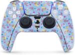 MightySkins Glossy Glitter Gaming Skin for PS5 / PlayStation 5 Controller - Castle Unicorns | Durable High-Gloss Glitter Finish | Easy to Apply and Change Style | Made in The USA - Image 2