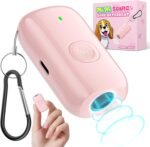 Mini ultrasonic dog bark deterrent device, effectively stops unwanted barking with 50ft Long Range,pain free training & behavior aid for indoor/outdoor use,rechargeable portable dog barking stopper - Image 2