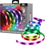 Monster Smart RGB+IC LED Strip Lights 25ft – Sound Reactive Strip Lights for Bedroom, App & Voice Control, RGB Light Strip for Room, Alexa Google Home, Razer Chroma Sync - 230 RGB+IC LED Lights - Image 2