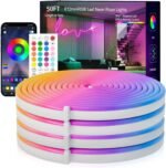 Neon Rope Lights, 50FT RGB Led Strip, Waterproof IP67, DIY Design, Music Sync, 44 Keys Remote Control, Multiple Modes, for Living Room, Bedroom, Holiday Decoration - Image 2