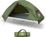 Night Cat 1-Person Camping Tent: Lightweight Waterproof Hiking Tent for Adult Cot Not Included - Image 2