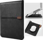 Nillkin Laptop Sleeve 15.6 inch, MacBook Sleeve with Adjustable Stand & Mouse Pad, 2 Stand Modes, 15 inch Laptop Case, MacBook Accessories, Slim for Samsung/Chromebook/HP 13-15.6, Black Texture - Image 2