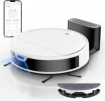 OKP Robot Vacuum and Mop Combo K5 Ultra Small Robotic Cleaner with ToF LiDAR Navigation, 6000pa Suction, WiFi/App/Alexa Control, 170min Runtime, 500ML Dust Box, Ideal for Pet Hair and Home - Image 2
