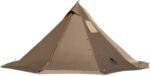OneTigris Smokey HUT Hot Tent with Stove Jack, Ultralight 4 Season Tipi Tent with Snow Skirt & Detachable Floor for Camping, Hiking, Bushcraft, Backpacking - Image 2