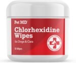 Pet MD Topical Wipes for Cleansing - with Aloe for Cats and Dogs - 50 Count - Image 2