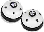 Pet Training Bells, 2 Pack Dogs Bell for Door Potty Training and to Ring to Go Outside Communication Device Dog AgilityTraining Equipment Interactive Toys (White) - Image 2