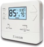 Programmable Thermostat for Home,Conventional Single-Stage Systems,5-1-1 Day Programmable Digital Energy-Saving Thermostat,up to 1 Heat/1 Cool Compatible with Gas System，White Backlight - Image 2