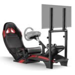 RACGTING Racing Simulator Cockpit with TV Monitor Stand for G PRO Racing Wheel/G29/G920/G923, for Thrustamster T300RS/TS-PC/TS-XW Racer, for FANATEC CSL DD/GT DD Pro/ClubSport DD/DD+ - Image 2