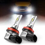 SEALIGHT H11 H16 H8 LED Fog Light Bulbs, 12,000 lumens 6500K White H16 H8 LED Fog Lights or Daytime Running Lamp, Interior Lighting, Pack of 2 - Image 2