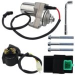 STABSOLI 3 Bolt Starter Motor & Solenoid Relay & CDI for 50cc 70 cc 90cc 100 cc 110cc 125 cc ATV Dirt Bikes Go Karts Chinese Pit Bike Quad 4 Wheelers Dune Buggy Sandrail SSR Roketa Taotao Jonway SunL - Image 2