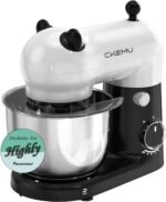 Stand Mixer, Compact & Space-Saving, Stainless Steel Bowl, Unique & Playful Design, Effcient Motor, Dishwasher-Safe Attachments, SM-2549A (Panda) - Image 2