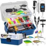 THKFISH 400PCS Fishing Lures Accessories Kit with Large 3-Layer Tackle Box Complete Freshwater Bass Fishing Gear Tools Set with Pliers, Fish Scale, Crankbait, Hooks, Weights Sinkers, Gift for Men - Image 2