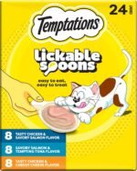Temptations Lickable Spoons Adult Wet Cat Treat, 24 Spoons, Variety Pack - Image 2