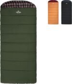 Teton Sports 0F Sleeping Bag. Warm and Comfortable Camping Sleeping Bag, Teton Tough Canvas Shell for Camping, Hunting, and Cold Weather, Green/Rose - Image 2