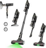 Trucozie Cordless Vacuum Cleaner, Self-Standing Lightweight Stick Vacuum with 50 mins Runtime, Powerful Suction, Anti-Tangle Wireless Vacuum for Home, Hardwood Floor, Carpet, Pet Hair, Black - Image 2
