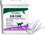 Vet's Best Ear Relief Finger Wipes, Ear Cleansing Finger Wipes for Dogs, Sooths & Deodorizes, 50 Disposable Dog Wipes - Image 2