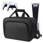 YOREPEK Carrying Case Compatible with PS5, PS5 Pro, Travel Case Suitable for Playstation 5 Discs Digital Edition, Large Capacity Storage bag for Console, Controllers, and Game Accessories, Black - Image 2