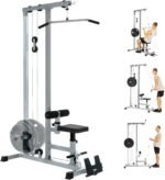 Yes4All LAT Pull Down Machines, LAT Row Cable Machine, LAT Tower with Additional Pulley Cable, High & Low Pulley Stations - Image 2