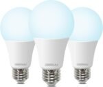 100W Equivalent A19 5000K Daylight LED Light Bulbs, 1500 Lumens, E26 Base, Non-Dimmable, 13W Bright White for Bedroom Home Office, 3 Pack - Image 2